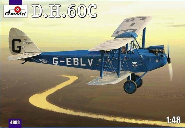 De Havilland DH.60C Cirrus Moth, A-Model, Fahrzeug, Blau, 1:48 - Bild 1