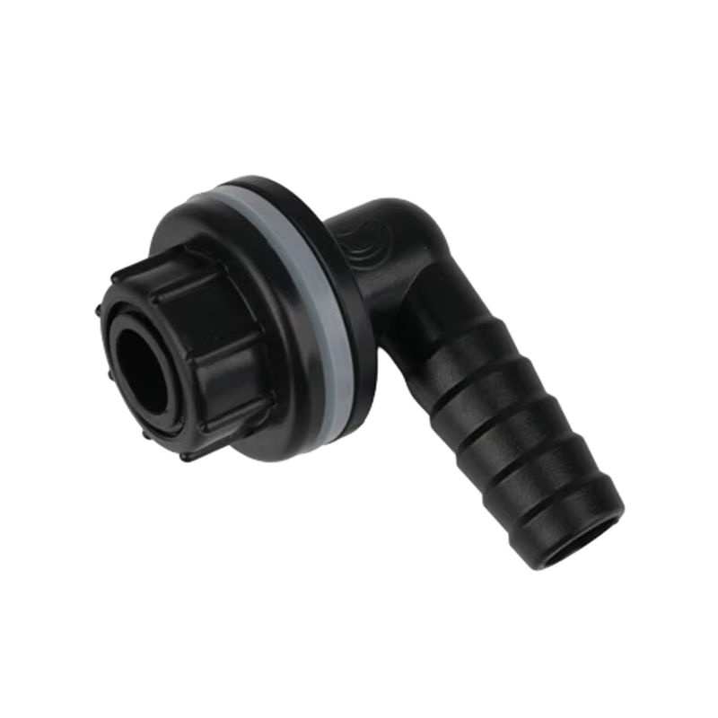 UP-CLOUD 90 Grad Ellenbogen Adapter aus Kunststoff mit 3/8 Zoll Gewinde auf 14 mm Anschluss in Schwarz für Aquarium Entwässerung und Gartenbewässerung - Bild 4