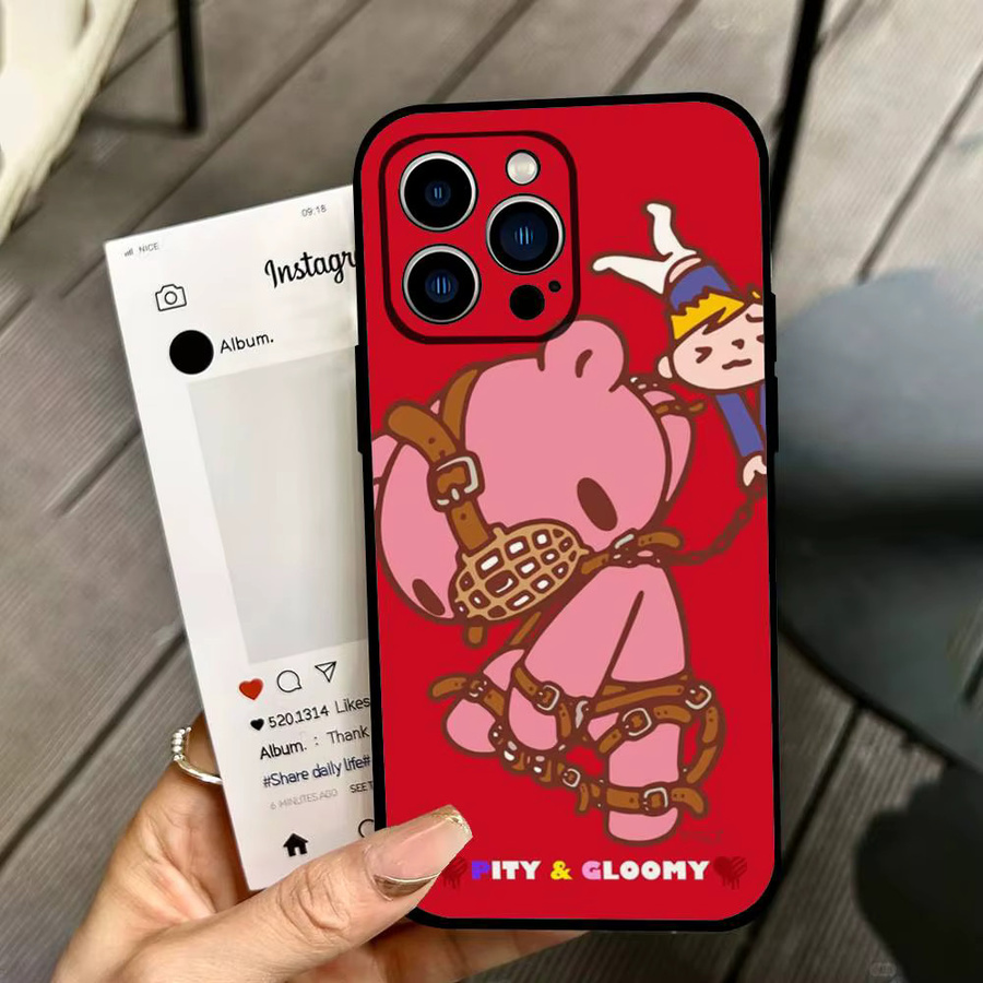 G-Gloomy Bär Handyhülle für iPhone 11 bis iPhone 17 Pro Max Plus Mini aus weichem TPU - Bild 3
