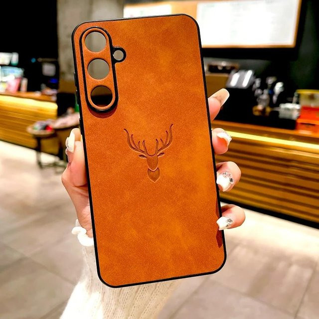 Retro Leder Hülle für Samsung Galaxy S26 S25 S24 S23 S22 S21 Ultra Plus FE A56 A36 A55 A15 A54 5G in Braun - Bild 1