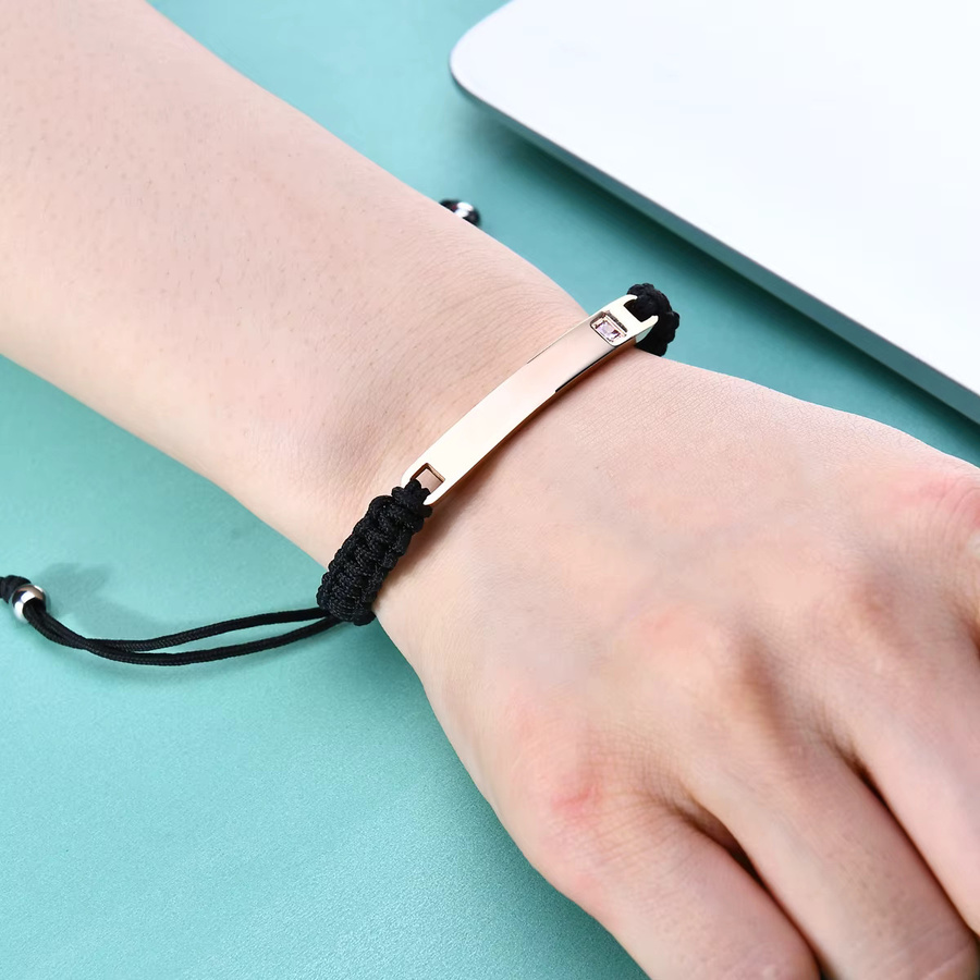 VQYSKO Armbänder Edelstahl, Personalisiert, Unisex - Bild 2