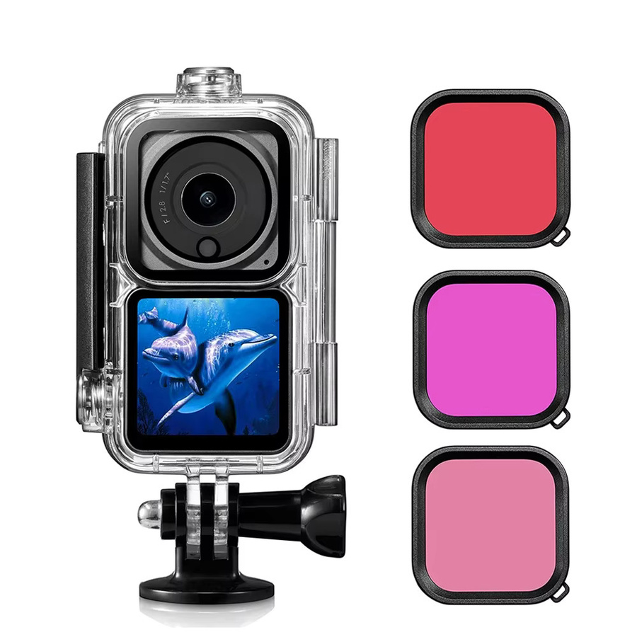 DJI Wasserdichtes Gehäuse für DJI Action 2 und DJI Osmo Action 2, transparente Unterwasser-Schutzhülle und Tauchabdeckung - Bild 6