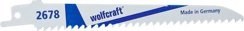 Wolfcraft Bimetall Stichsägeblatt für Holz und Kunststoff, Farbe: Weiss, Länge: 150 mm - Bild 1