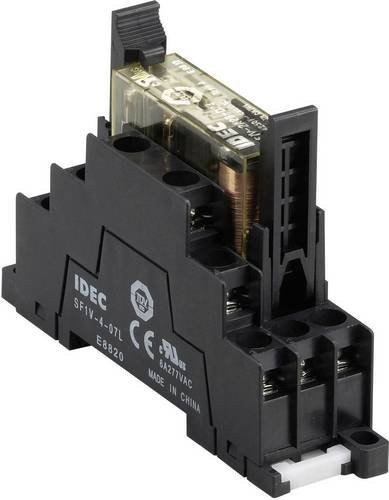 Idec SF1V-4-07L Relaissockel passend für die Serie RF1V in Schwarz, B: 22,4 mm, H: 58,9 mm, T: 75 mm - Bild 1