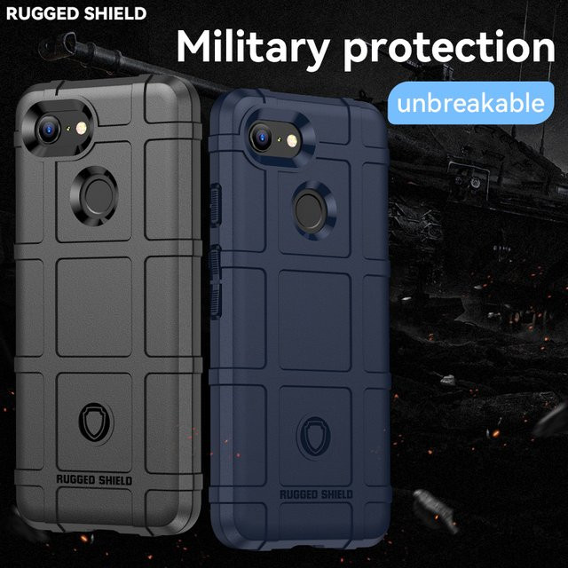 Sturzsichere und rutschfeste Handyhülle in Blau für Google Pixel 5A und Pixel 4 mit mattierter Oberfläche - Bild 1