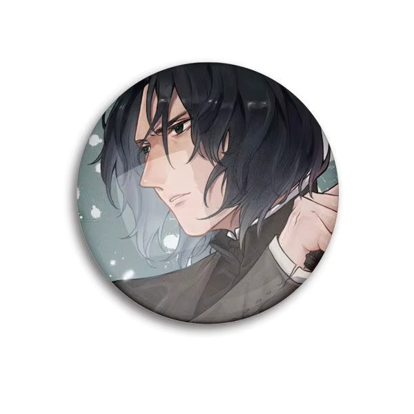 KAYOU Brosche, Cartoon Zauberer Severus Snape, Metall, 58mm, Unisex - Bild 2