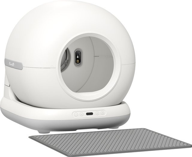 PawHut Selbstreinigende Katzentoilette XL 72L in Weiß mit HD-Kamera und App-Steuerung für Katzen von 1 bis 12 kg - Bild 1