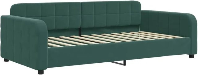 vidaXL Tagesbett aus Samt in Dunkelgrün B/T/H: 200 x 90 x 71 cm - Bild 1