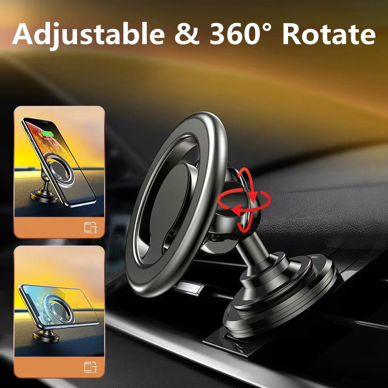 KAFNHCKA Magnetischer Auto-Handyhalter für Lüftungsschlitze in Schwarz, Kompatibel mit Apple MagSafe, iPhone 17/16, Xiaomi und Huawei - Bild 4