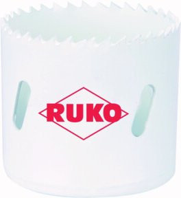 RUKO Bimetall-Lochsäge HSS Co 8 mit Feinverzahnung in Silber Ø 76 mm - Bild 1