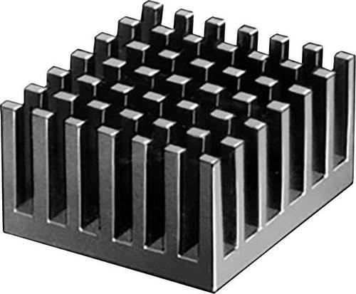 Fischer Elektronik ICK PGA Kühlkörper, Schwarz, B/T/H: 36 x 36 x 12,3 mm - Bild 1