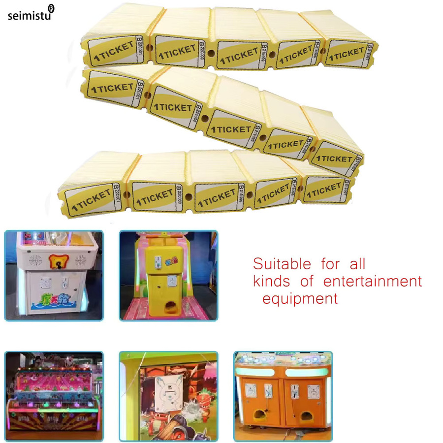 Seimistu Lotterie-Ticketpapier Gelb, 2000 Blatt Einlösegutscheine für Arcade und Spielhallen - Bild 2