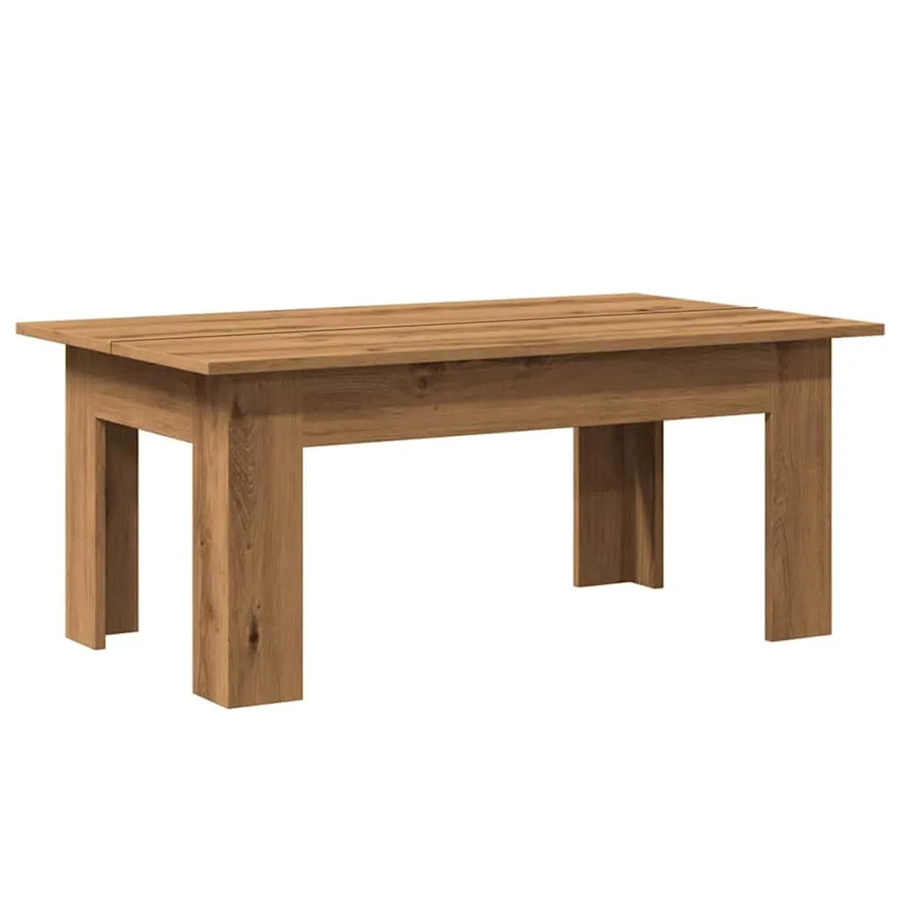vidaXL Couchtisch Artisan-Eiche in Braun aus Holzwerkstoff, B/T/H: 100 x 60 x 42 cm - Bild 2