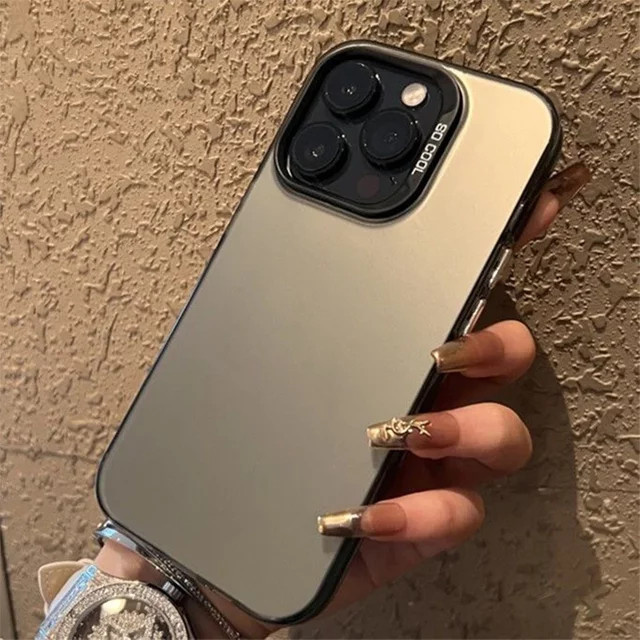 Luxus Handyhülle für Xiaomi Poco X6 Pro 5G Mi 14T 13T 12T 14 13 12 11 Lite 5G IMD Cover in Silber Matte Optik - Bild 1