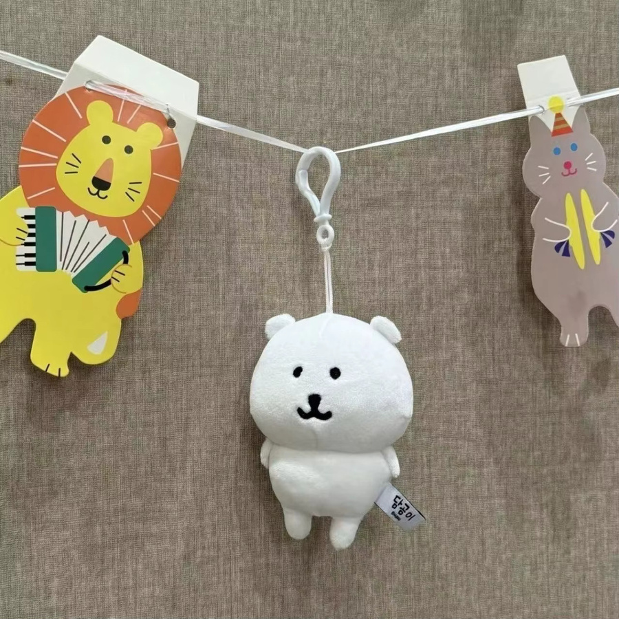 Bandai Eisbär Plüsch-Schlüsselanhänger, Weiß, Tiere - Bild 4