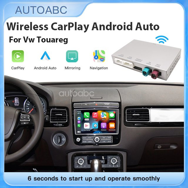 AUTOABC Wireless CarPlay und Android Auto Adapter für VW Touareg mit 8-Zoll-Display und RNS850 (2010-2018) - Bild 1