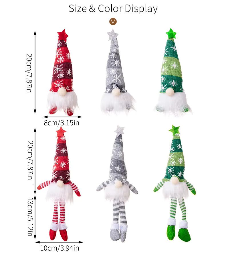 Weihnachtsmann Plüschtier Hängedekoration in Multicolor für deine festliche Weihnachtsdekoration - Bild 2