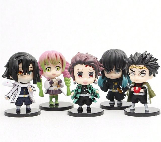 Kimetsu no Yaiba Dämonentöter Puppe, Actionfigur, 5er Set, ab 18 Jahre - Bild 1