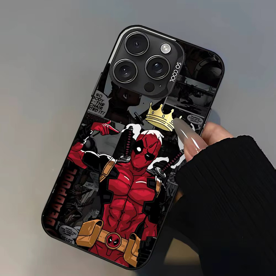 Niedrige Deadpool Handyhülle für Apple iPhone 11 12 13 14 15 16 17 Pro Max Plus Mini XR XS Multicolor - Bild 5