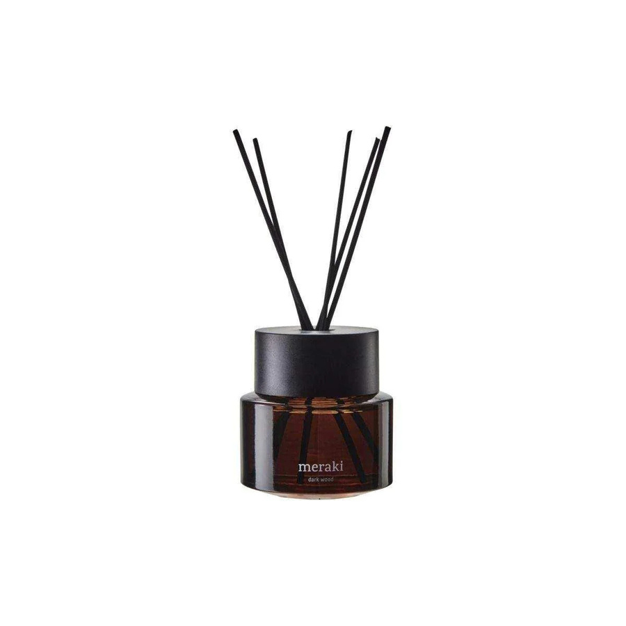 Meraki Reed Diffuser Duftstäbchen Dark Wood in Braun - Bild 1