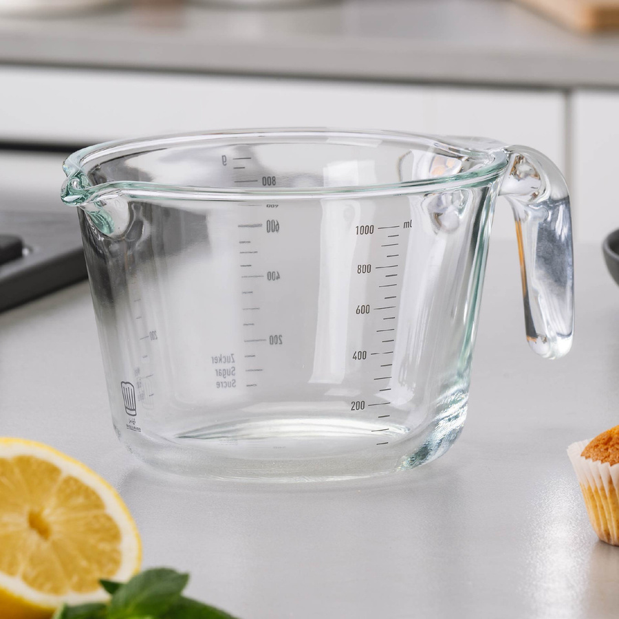 Fackelmann Messbecher aus Glas, transparent, 1 l - Bild 2