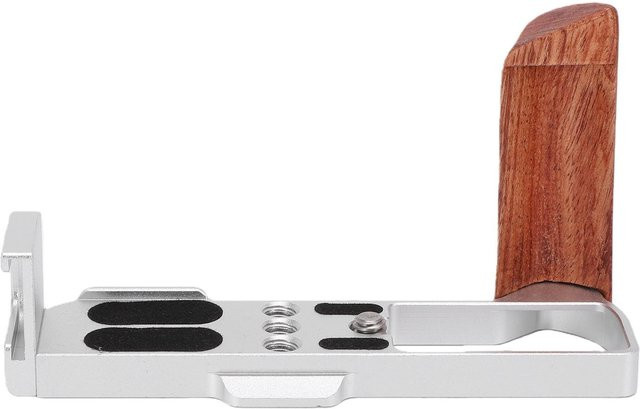 TOMTOP L-förmiger Holzgriff mit Schnellwechsel-Basisplatte für G7XII G7XIII Kameras in Silber - Bild 1