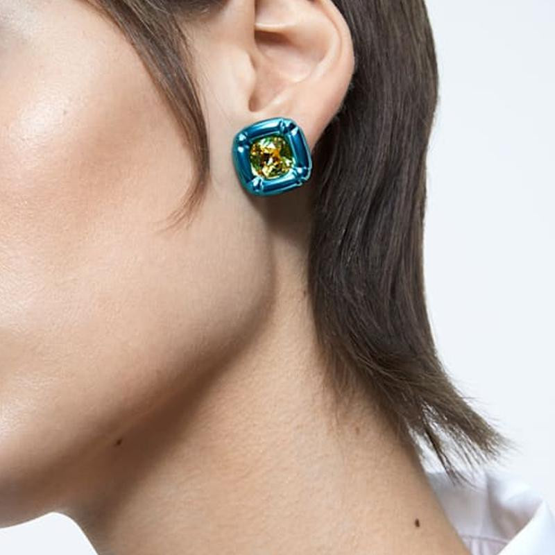 Swarovski Kristall-Ohrringe, Blau, Damen - Bild 2