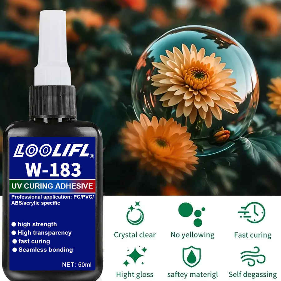 LOOLIFL Kristall-UV-Harzkleber für DIY-Schmuckherstellung, transparent, 50g - Bild 2