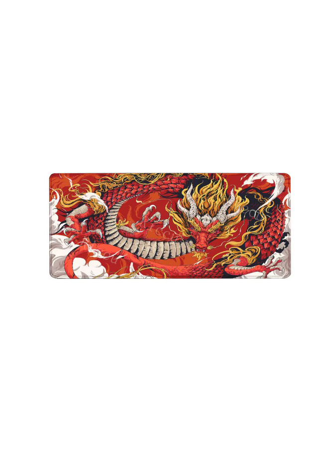 Riccu XXL Schreibtischunterlage Drache mit HD-Druck, rutschfestes Mauspad in Multicolour, B/T: 90 x 40 cm - Bild 5