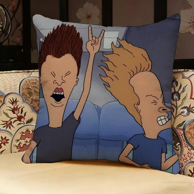 Beavis Und Butt-Head Kissenbezug von JMG Clothing, zweiseitig bedruckt, Mehrfarbig, B/B: 30 x 30 cm - Bild 1