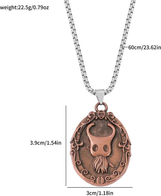 Halskette Hornet Vintage Anhänger, Metall, gray, Unisex - Bild 1