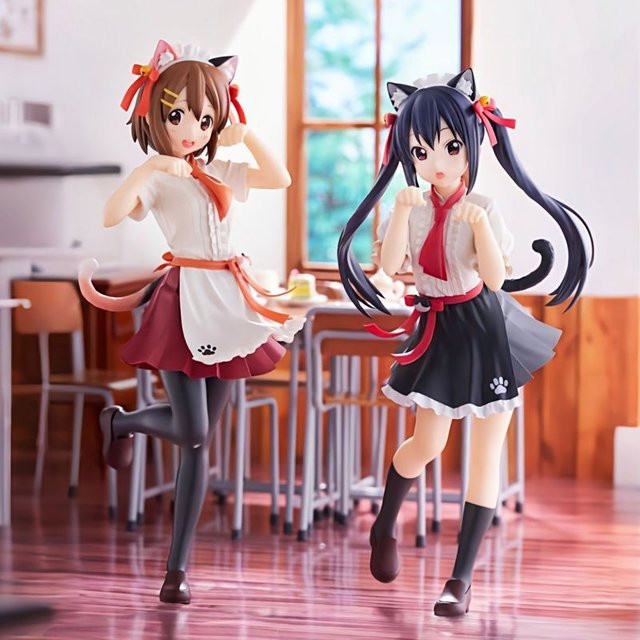 Bandai K-On!, Hirasawa Yui Nakano Azusa Neko, Mädchen-Statue, 20cm - Bild 1
