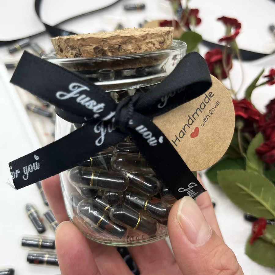 100 Stück Transparente Nachrichtenkapseln mit Rollpapier für Hochzeit und Valentinstag - Bild 5