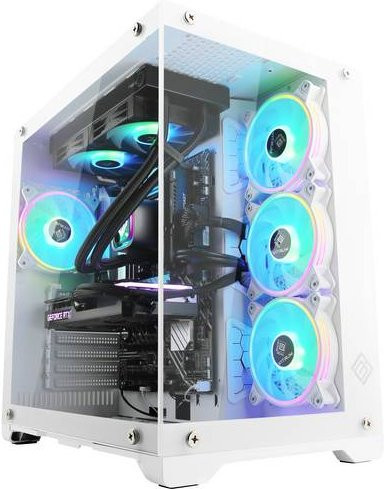CSL Computer Gaming PC M10480 Desktop PC in Weiß mit Intel Core i7 13700KF, 32GB RAM, 2000GB SSD und Nvidia GeForce RTX 4070 12GB GDDR6X - Bild 1