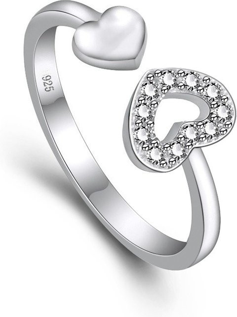 SAY Herzring 925 Silber, Zirkonia, Damen - Bild 1