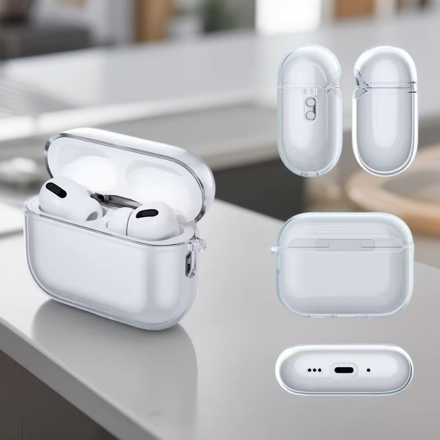 Stoßfeste Schutzhülle für Apple AirPods Pro 3, 2 und AirPods 4, 3, 1/2 in Transparent - Bild 2