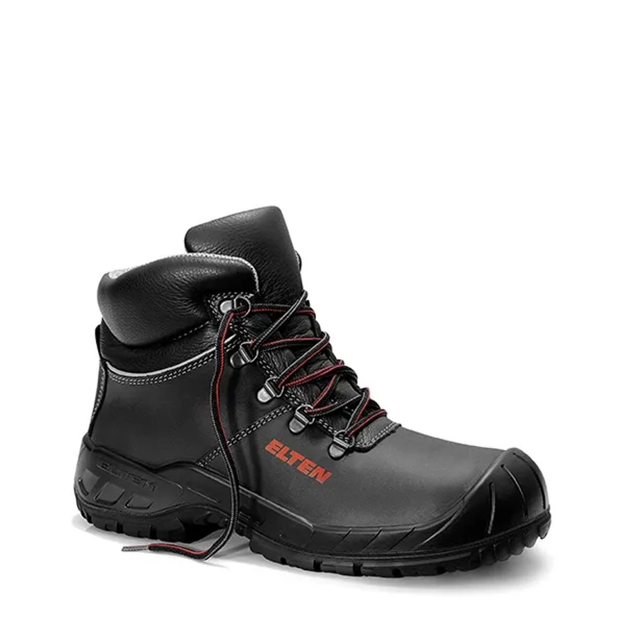 Elten Sicherheitsschnürstiefel Renzo Glass S3 aus Rindleder in Schwarz-Grau Größe 40 - Bild 2