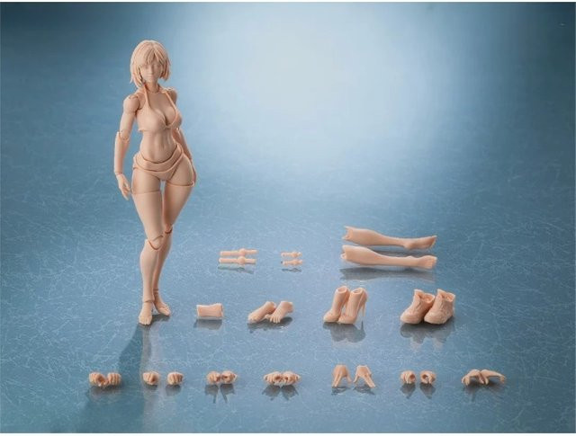 Romankey Weibliche Soldatin, Actionfigur-Körper, Unbemalte Edition, 15,8cm - Bild 1
