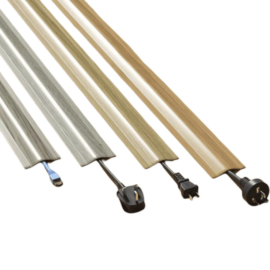 Selbstklebende Kabelabdeckung aus flexiblem PVC in Schwarz für den Boden als langlebiger Kabelschutz - Bild 4