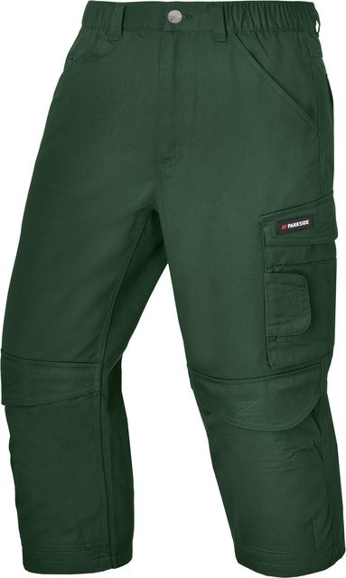 Parkside Herren Arbeitsbundhose Overknee in Grün und Schwarz mit Kniepolstertaschen aus Poly-Cotton-Material - Bild 1