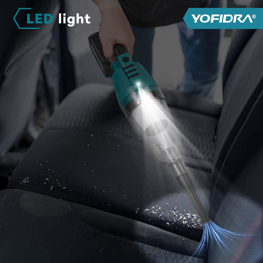 YOFIDRA 2 in 1 Elektrischer Akku-Staubsauger für Makita 18 V Akku-Pin, tragbar und wiederaufladbar - Bild 5