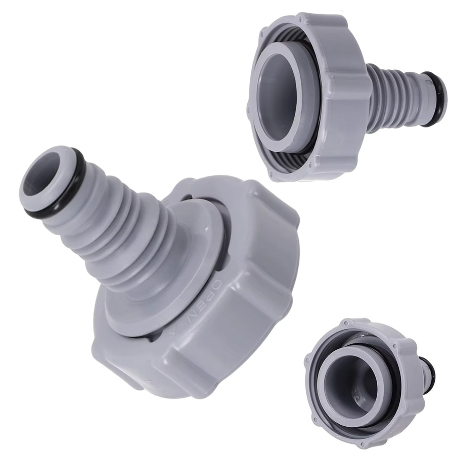 Bestway Pool-Ablaufventil Adapter für Schwimmbad-Entwässerung und Rückspülleitungen, Grau - Bild 3