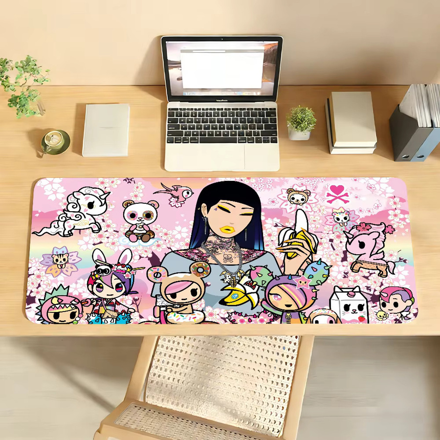 Tokidoki Mauspad Multicolor rutschfeste Gamer-Schreibtischunterlage aus Gummi für Laptop und Büro - Bild 3