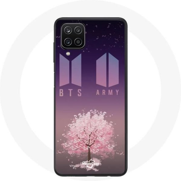Samsung Galaxy A12 Handyhülle mit BTS Bangtan Sonyeondan und ARMY Logo in Multicolour - Bild 1