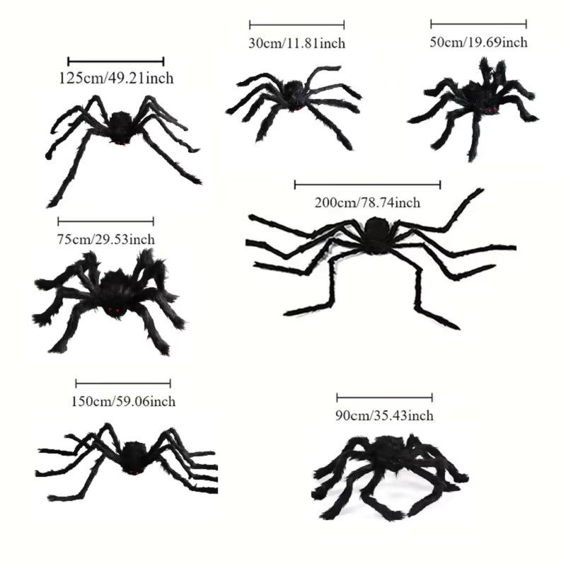 Okumo Halloween Horror Spinne als Outdoor Dekoration in Schwarz, Höhe: 30 bis 200 cm - Bild 2