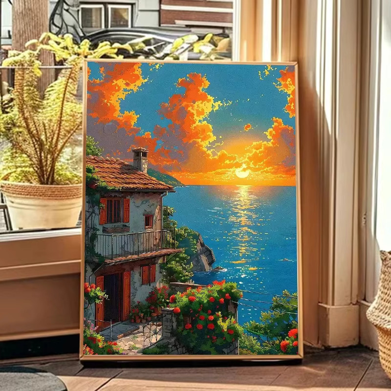Potdemiel Kunstposter Anime-Küste als Leinwanddruck in Mehrfarbig für deine Wanddekoration - Bild 2