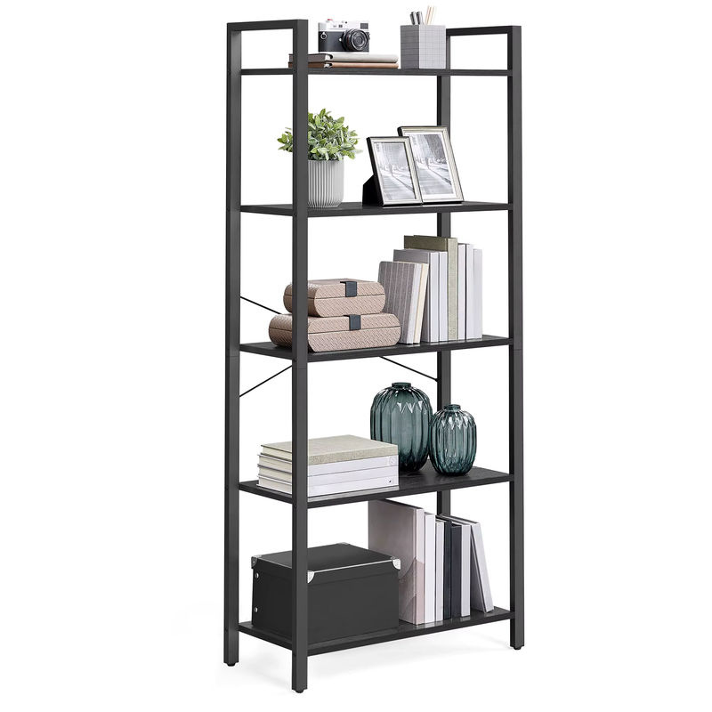 VASAGLE Industrial Regal in Braun und Schwarz mit 5 Ebenen aus Metall - Bild 6