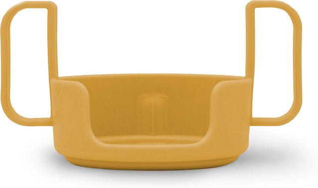 DESIGN LETTERS Trinkglas Halterung Kids in Mustard Yellow aus Kunststoff - Bild 1