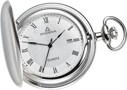 Dugena Armbanduhr, Quarz, Edelstahl, Weiß, 47 mm, Herren - Bild 1