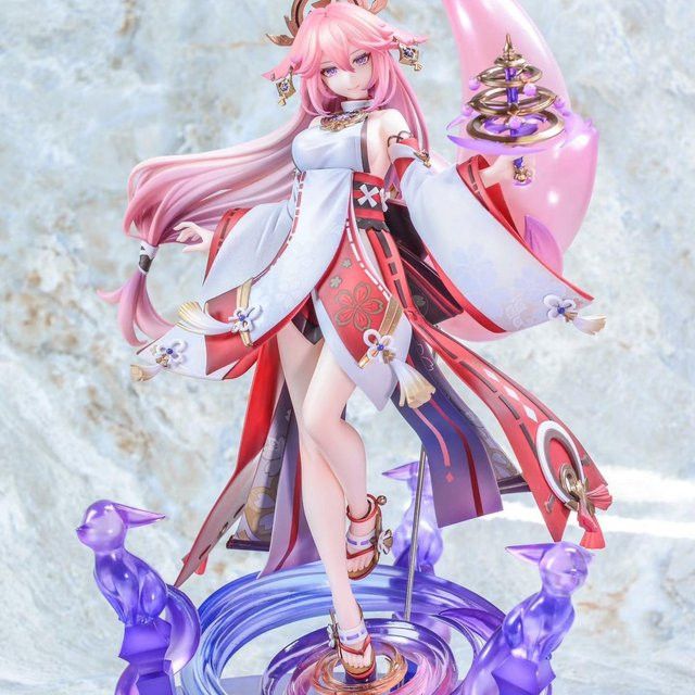 Bandai Genshin Impact Yae Miko Anime Figur aus PVC als Sammlerstück und Modell für Kinder - Bild 1